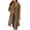 Khaki, variant on FNFYFH Womens Winter Woolen Coat Lapel Collar Long Sleeve Outerwear with Blend Warm Button Down Long Jackets Coats Slim Fit Overcoat for Women XXL Clearance Deals Today