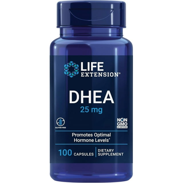 Life Extension Dhea 25mg Suplemento Apoyo Hormonal 100caps