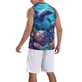thumbnail image 2 of Sikiie Underwater Turtle Dolphin Octopus Basketball Jersey Reversible Men's Mesh Athletic Sports Shirts Training Practice S-4XLLarge, 2 of 6