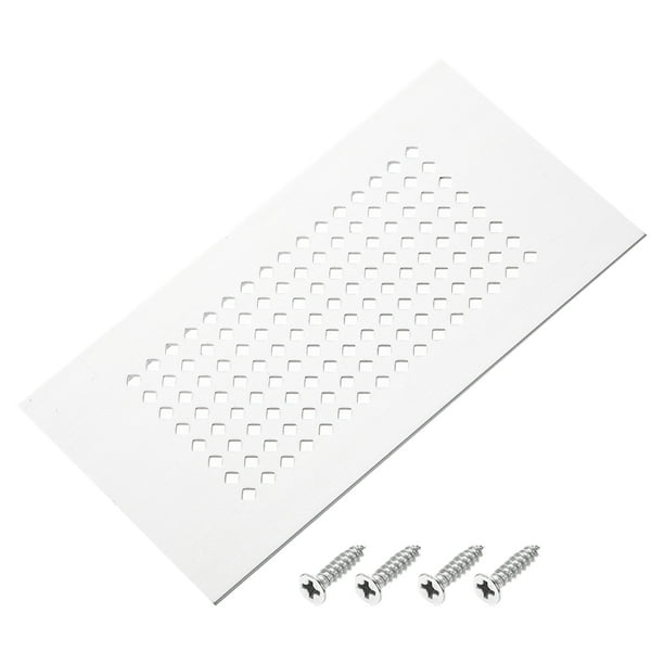 Cubierta de ventilación de puerta Uxcell 5.9 x 3.1" con tornillo color plata