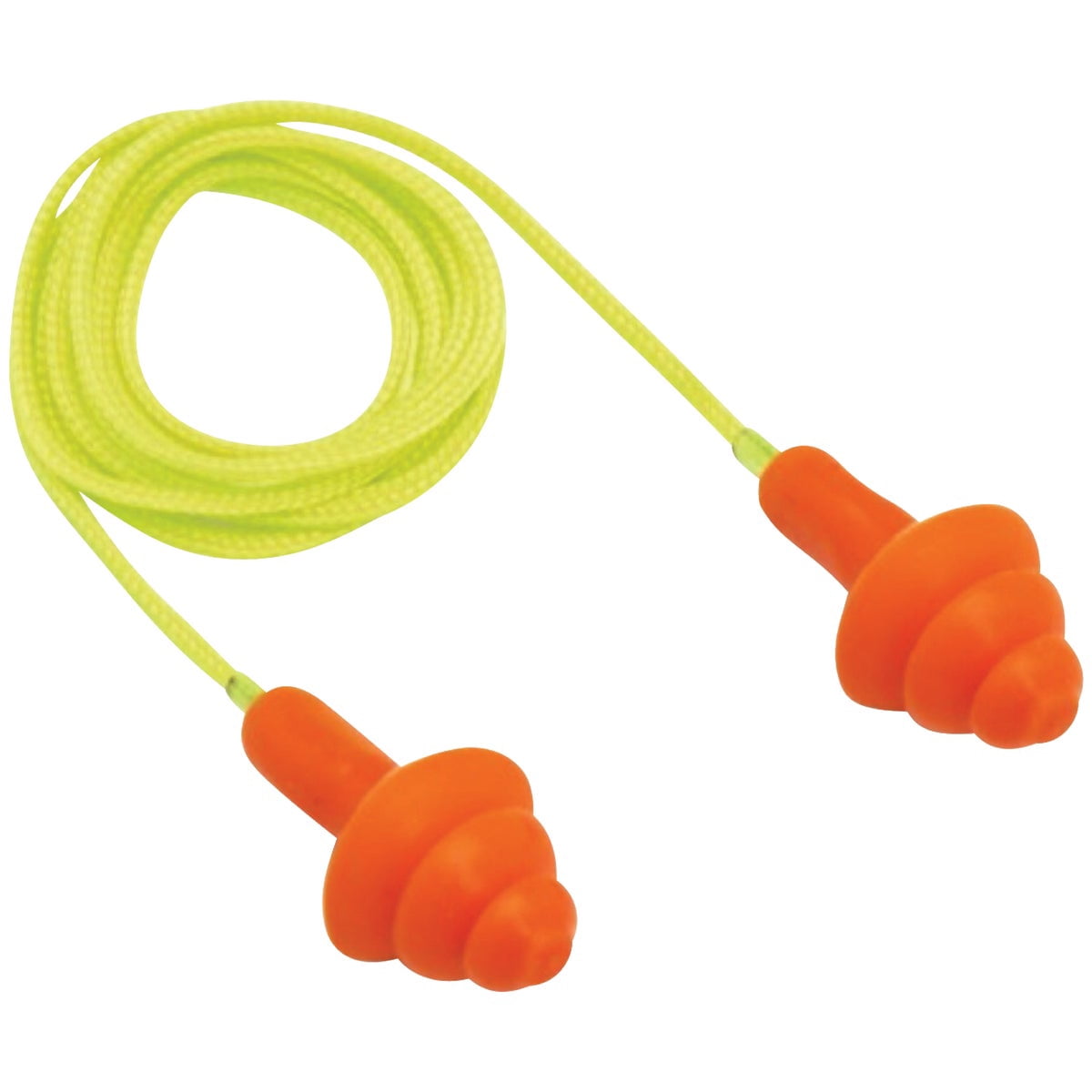 Pyramex RP3001 Reusable Earplugs Corded 24 dB Orange 50 Pair