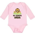 thumbnail image 3 of Inktastic Grandpa Loves Me Grandson Gift Boys or Girls Long Sleeve Baby Bodysuit, 3 of 5