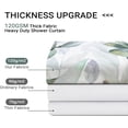 thumbnail image 6 of Sage Green Plant Shower Curtain Set, Upward Growing Botanical Leaf Shower Curtains for Bathroom Floral Bathroom Decor Thick Fabric-72" x 72", 6 of 6