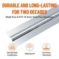 thumbnail image 5 of Huloretions Pex Heat Transfer Plates, 100pcs Box Heat Transfer Plates, 2 Ft Pex Aluminum Underfloor Heat Tubing Plates for 1/2 Inch Pex Pipe, U-Shaped Design,Thickened Material, Easy Trimming and Inst, 5 of 6