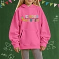thumbnail image 2 of Mercatoo Kindergarten Graphic Oversized Hooded Pullover Boys Girls First Day of School 𝐁ack to School Fall Winter Sweatshirts, 2 of 4