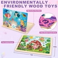 thumbnail image 3 of Puzles de madera con forma de princesa LACCHOUFEE para niños de 3 a 5 años, 3 of 7
