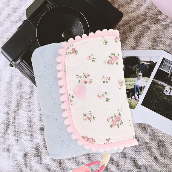 WRISTBIQUE Cotton Organizer Pouch for Small Camera in Sky-blue Color 1Set