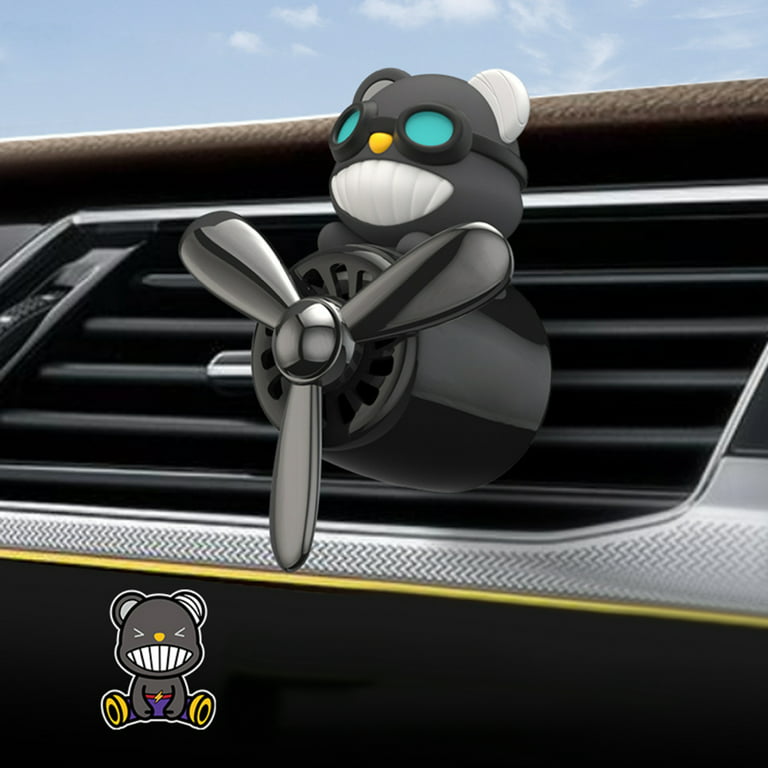 EUBUY Cute Pilot Car Air Freshener Cartoon Air Vent Outlet Fan