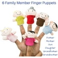 thumbnail image 5 of Finger Puppet Set (20-Piece), 6 Family Member and 14 Animal Finger Puppets Plush Toys for Kids, 5 of 7