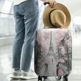 thumbnail image 4 of Travel Luggage Cover Luggage Protective Cover Fits 18-32 Inch Luggage Wheel Cover Patterned Travel Related Items Floral Luggage Cover Elastic Luggage Anti-scratch Luggage Cover Three Piece Set, 4 of 6