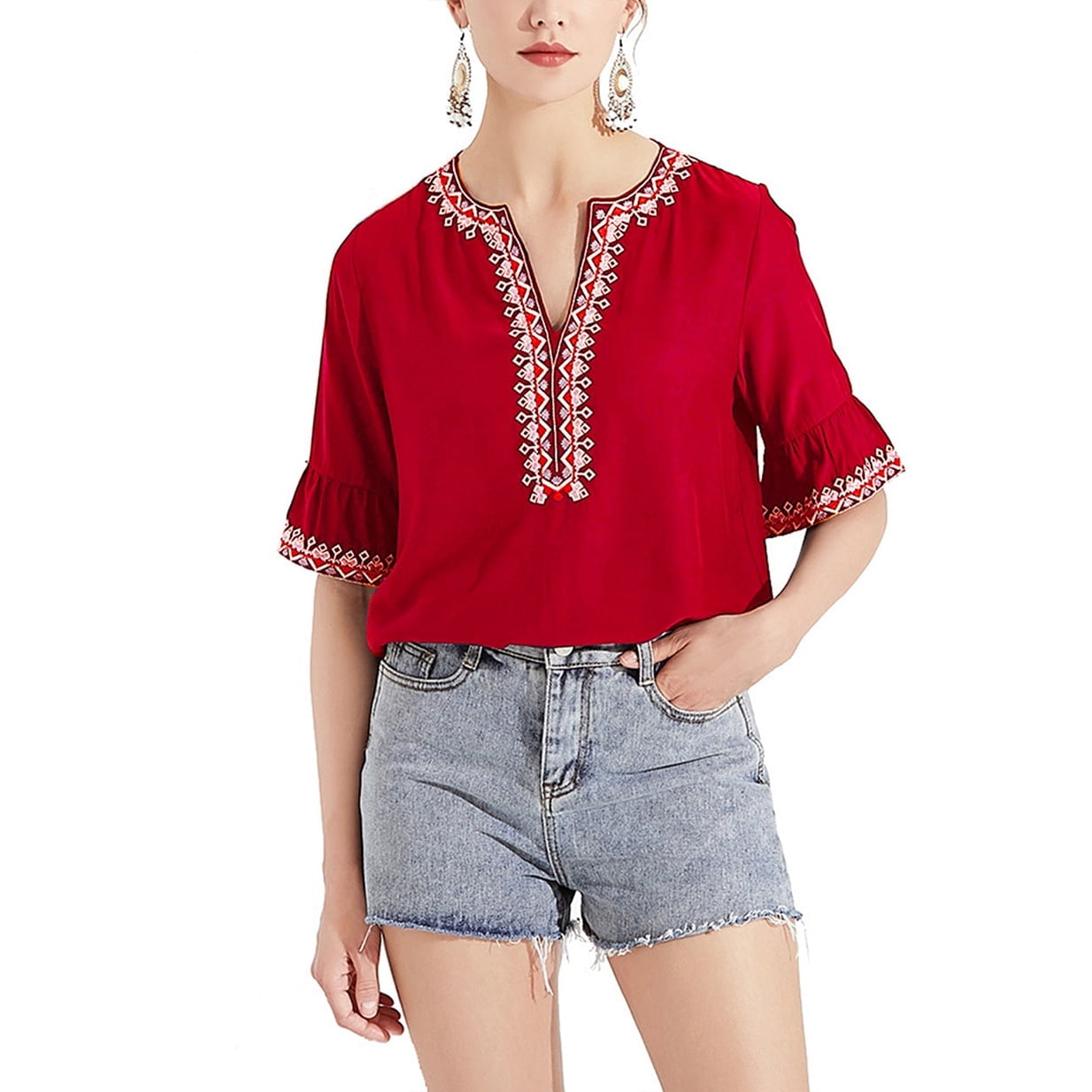 Bohemian summer tops sales