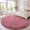 Bean Pink, variant on Janvonne Soft Fluffy Round Rug, 4ft Non Slip Warm Comfort Shaggy Circle Carpet for Living Room Girls Room Nursery, Home Decor, Pink