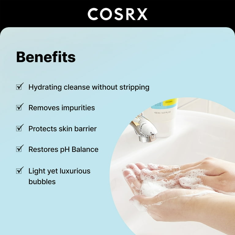 COSRX, Low pH Good Morning Gel Cleanser, 5.07 fl.oz, Hydrating