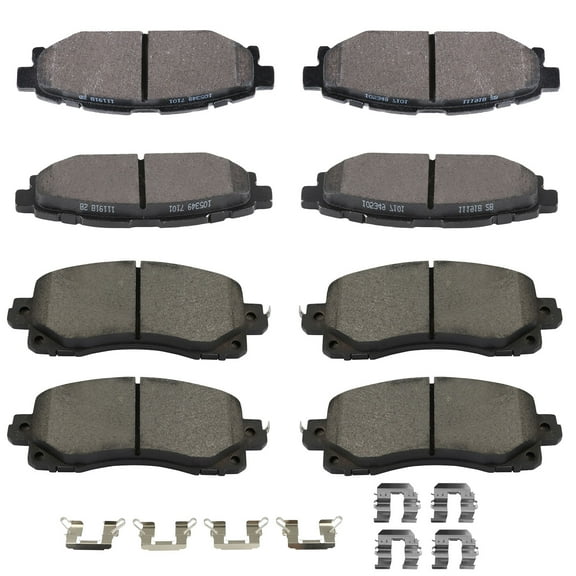 cciyu D2045 & D1114 Front & Rear Ceramic Disc Brake Pads Kit For Subaru Crosstrek 2018-2022,For Subaru Impreza 2017-2022