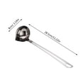 2PCS Stainless Steel Oil Filter Spoon Household Soup Spoon Dining Table