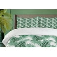 thumbnail image 3 of Ambesonne Leaf Duvet Cover Sets, Palm Mango Banana Tree, 2-Queen, Forest Green, 3 of 6