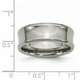thumbnail image 2 of Titanium Concave 8mm Polished Beveled Edge Band, 2 of 6