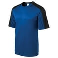 thumbnail image 1 of Gravity Threads Mens Sleeve-Blocked Moisture Wicking Shirt - True Royal/Black - Small, 1 of 1