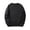 X489 Black, variant on Curuila Mens Sweatshirt Long Sleeve Solid Color Crew Neck Pullover Sweatshirts Autumn Winter Fashion Pullover Tops Size L