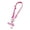 Pink, variant on SDFGTstore Multicolor Phone Strap Polyester Metal Charm Detachable Tethers Mobile Lanyard Adjustable Wristband for Key Accessories