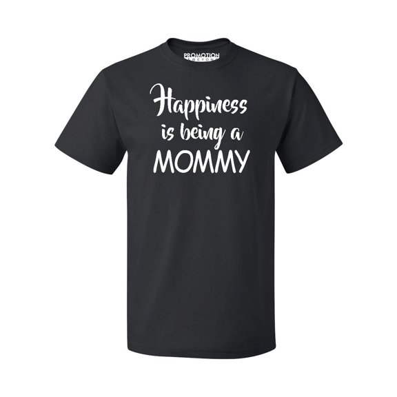 Happiness Is Being A Mommy Men's T-shirt, XL, Black