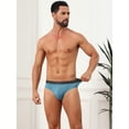 thumbnail image 2 of DARING DIVA Men's Solid Elastic Waist Smooth Soft Breathable Sports Underwear 30 Blue, 2 of 6