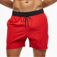 thumbnail image 1 of Escact-bañadores elásticos para hombre, pantalones cortos de playa de secado rápido con bolsillos con cremallera y forro de malla, 2023 Fivean unisex, 1 of 2