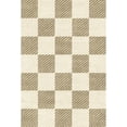 thumbnail image 4 of WIPONKEN 2'x3' Small Area Rug for Entryway Laundry Bathroom Bedroom Entrance Kitchen Dorm Checkered Rugs Non-Slip Washable Brown Geometric Modern Contemporary Carpet Soft Indoor Door Mat, 4 of 6