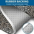 thumbnail image 4 of Black and Tan Leopard Print Bathroom Rugs Sets 3 Piece,Toilet Cover Set,Absorbent Non Slip Bathroom Mats Sets with U-Shaped Contour Rug Toilet Rug Set, 4 of 5