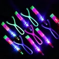 thumbnail image 2 of 1/3/5/10/20/50/100 piezas de juguete de luz increíble, flecha, cohete, helicóptero, juguete volador, juguetes de luz LED, regalo divertido para fiesta, banda de goma, catapulta, 2 of 5