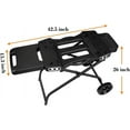Hisencn Grill Stand for Ninja Woodfire Grill,Grill Cart,Collapsible