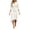 *White, variant on VBVC Women's Wrap V-Neck 3/4 Sleeve Midi Dress , Ladies' Ruched Waist Irregular Hem Bodycon Dress , Business Cocktail Party Dress For Women,Black,S-XL