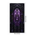 thumbnail image 3 of Halloween Decorations Door Cover,35.4x70.8 Inch Spooky Ghost Horror Doorway Curtains Door Covers Banners Decor,Perfect for Entryway Layout,Festival Scene Setting,Purple, 3 of 6
