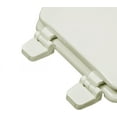 thumbnail image 4 of 1Q1R3-02 Deluxe Molded Wood Toilet Seat with Vari-Adjust Lok-Down Hinge and Quik-Lok Mounting Hardware, Round, Biscuit/Linen, 4 of 14