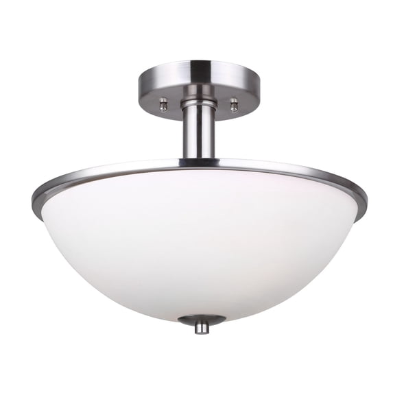 Salzburg Semi Flush Mount - Brushed Nickel