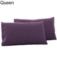 thumbnail image 1 of Trayknick 2Pcs Solid Color King Queen Pillow Case Home Bedroom Bed Cushion Cover Decor, 1 of 13
