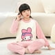 thumbnail image 1 of Conjunto de ropa de dormir para niños de lana de Coral grueso para niños y niñas, ropa para el hogar, conjunto de pijamas para niños de estilo invernal de Chi continental, 1 of 5