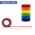 thumbnail image 2 of Deally Colored Masking Tape, Colored Painters Tape for Arts & Crafts, Labeling or Coding, 6 Different Color Rolls Art Supplies, Masking Tape 1 Inch x 10.9 Yards (2.5cm X 10m), 2 of 8