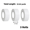 thumbnail image 2 of HERFOM 3 Pack Duct Tapes, White, 1.77 inch x 33 yd, Hand-tearable, Waterproof, 2 of 8
