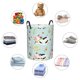 thumbnail image 4 of Fotbe Cute Cows Cesto de Ropa con Asas, Cesto Impermeable de Gran Capacidad, Bolsa de Lavado para Dormitorio, Cesto de Ropa con Ruedas y Asas-Medium, 4 of 6