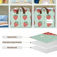 thumbnail image 4 of Yayeee Foldable Storage Basket for Shelves with Handles Waterproof Cloth Bins, Red Strawberry, 4 of 7