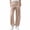 X-Khaki, variant on HomeDM Women's Pants Lounge Wide Leg with Pockets Quick Dry Elastic Waist Casual Trousers Khaki Athletic Work Pants Size L
