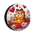 thumbnail image 1 of Cute Cartoon Garfield Spare Tire Cover Wheel Protectors For Trailer Rv Suv Truck Camper Travel Fits For Tire Diameter 17 Inch, 1 of 6