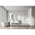thumbnail image 7 of Nuvo Lighting Glacier 3 Light Vanity Medium Base 60 Watt Matte Black Finish Ice Glass, 7 of 7