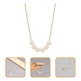 thumbnail image 4 of Shisuyan Collier de Perles Imitation Collier de Perles Simulées Collier de Fausses Perles pour Femmes, 4 of 9