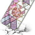 thumbnail image 6 of For Samsung Galaxy S24 5G Fashion Design Pattern Hybrid Ring Kickstand Bling Diamond Hard PC TPU Protective Phone Case Cover by Xpression - Purple Marble Rhombic, 6 of 9