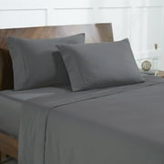 Modern Threads 4-Piece 400 Thread Count Gray Egyptian Cotton Adult Bed Sheet Set, Queen