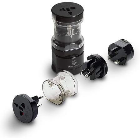 Universal Travel Adapter, International Plug Adapter, Travel Worldwide Power Adapters for Europe, UK, Asia, Africa, LAC, MENA, & USA, Travel Plug Adapter and Voltage Converter (APK01US1)