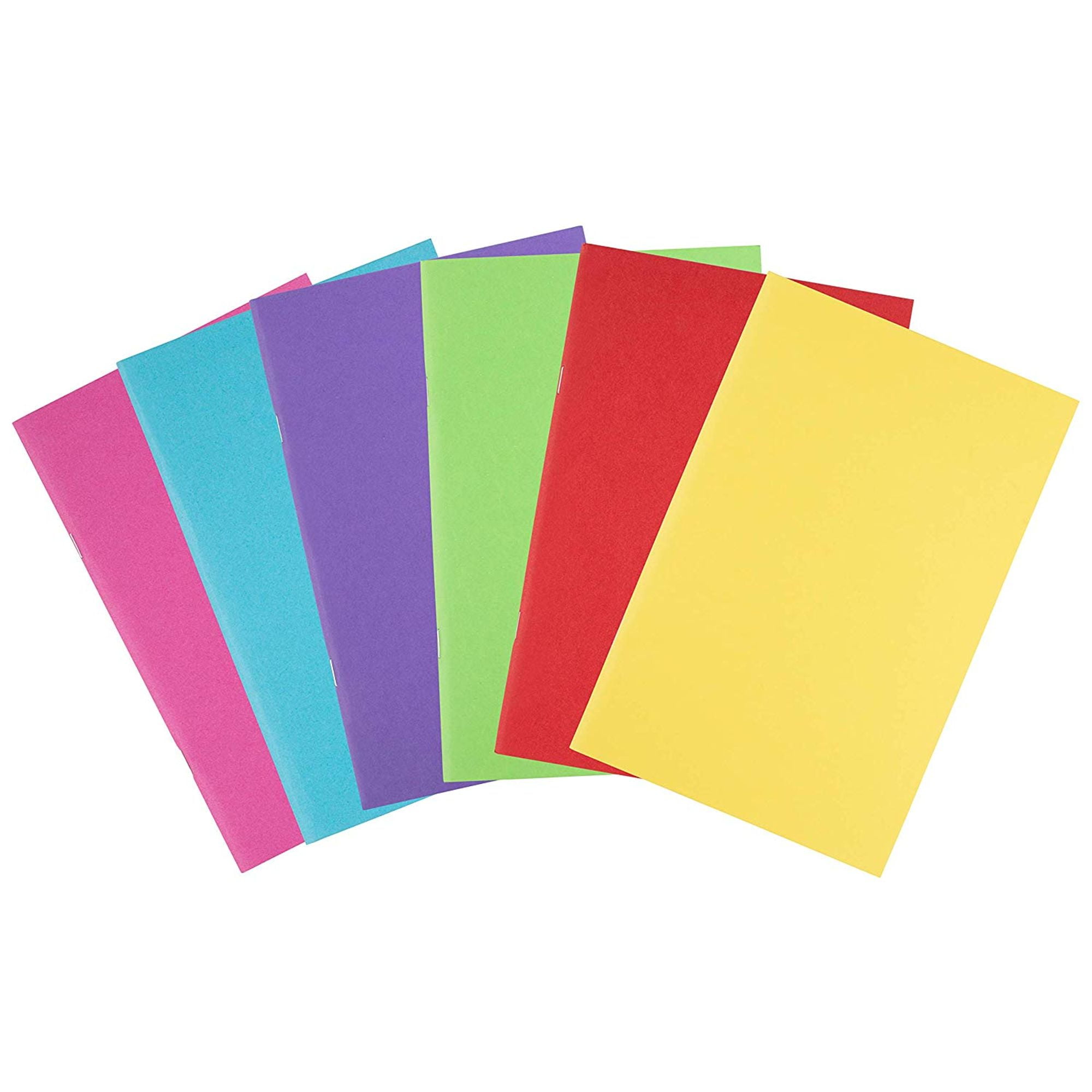 24 Pack Blank Notebook Journals Bulk for Kids Writing, Drawing Sketchbook, 6 Color, 5.5 x 8.5 in