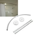 thumbnail image 4 of Shower Curtain Rod, Wall Mounted Curved Shower Curtain Rod  For Bathroom, 4 of 8